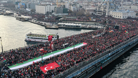 Galata'daki tarihi yürüyüş dünya basınında! İsrailli gazete protestoları böyle duyurdu - dunya