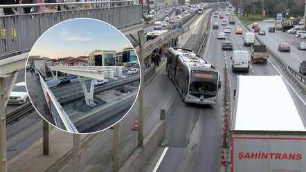 Metrobüs yolundaki köprü ayağı gündem oldu! İBB'den tartışma çıkaran görüntülere açıklama geldi - dunya