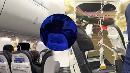 Uçağın gövdesi havada koptu, büyük panik yaşanınca acil iniş yaptı - dunya