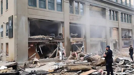 ABD'de otelde büyük patlama: Bina enkaza döndü, yaralılar var - dunya