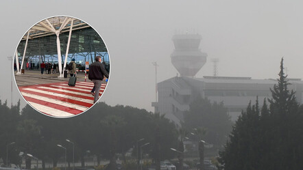 Sisten dolayı görüş mesafesi azaldı, İzmir'de uçak seferleri gecikti - gundem