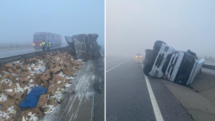 Tır kontrolden çıktı, 25 ton yollara döküldü - gundem