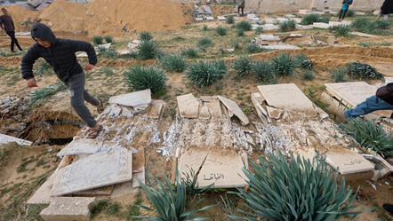 Filistinlilerin mezarları kazılmıştı: Tepki çeken görüntülere İsrail ordusundan ilk cevap - dunya