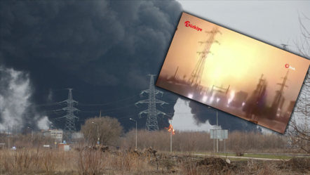 Rusya'yı sarsan patlama! Petrol rafinerisine İHA'lı saldırı gerçekleşti, tesis hizmet dışı kaldı - dunya