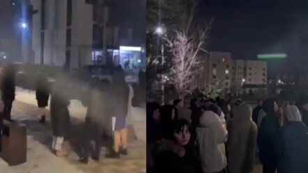 Doğu Türkistan'da meydana gelen 7 şiddetindeki deprem Kızgızistan'ı sokağa döktü - dunya