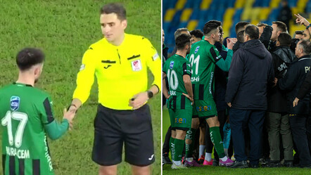 TFF 1. Lig'de eşi benzeri görüşmemiş olay! Hakemin elini sıkmadığı için kırmızı kart gördü, saha karıştı - spor