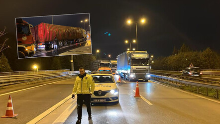 TEM’de feci kaza! Tır dorsesi patladı, 1 itfaiye eri yaralandı - gundem