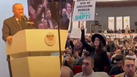 Gençlerin pankartını okuyan Erdoğan: Vallahi ben yaptım, babalar sözünü tutar! - gundem