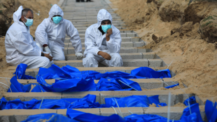 İsrail'in teslim ettiği 100 Filistinlinin cenazesi toplu mezara gömüldü - dunya