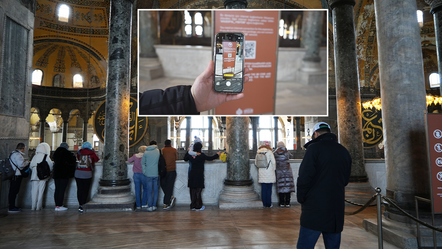 Ayasofya'da Osmanlı eserleri için yeni uygulama: Turistlere sunulan artırılmış gerçeklik Türklere de sunulacak - kultur-sanat