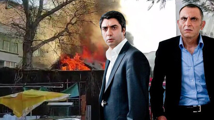 Kurtlar Vadisi’nin çekimlerinin yapıldığı tarihi kıraathane cayır cayır yandı - guncel