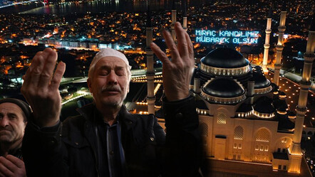 Miraç Kandili yurt genelinde dualarla idrak edildi! Eller semaya depremde hayatını kaybedenler için açıldı - gundem