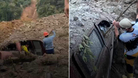 Servis bekleyen işçiler heyelana kapıldı! 45 yaralı, onlarca kayıp var - gundem