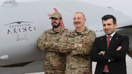 Aliyev ve Bayraktar bir arada! Azerbaycan'a satılan Akıncı TİHA'ları birlikte izlediler - gundem