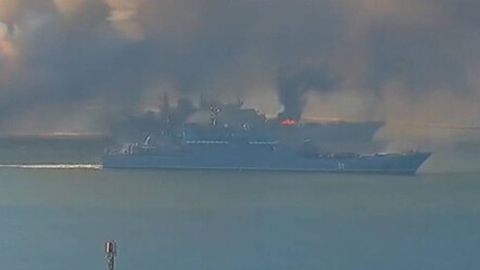 Ukraynalı yetkililer duyurdu: Kırım'daki Rus gemisini imha ettik - dunya