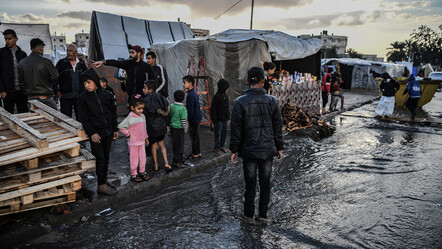 Gazze'de insanlık dramı! Olumsuz hava şartları hayatı daha da zorlaştırdı - magazin
