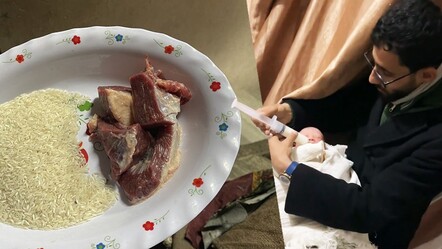 Gazze'deki gıda krizini gözler önüne seren kare! Yürek sızlattı - dunya