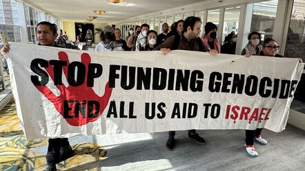 ABD Başkanı Biden'ın kaldığı oteli bastılar! Gazze için ateşkes çağrısı - dunya