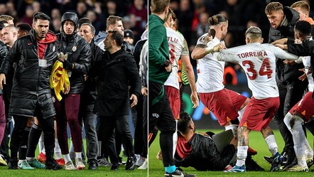Görüntüler ortaya çıktı! Okan Buruk kırmızı kart görmüştü! Sparta Prag - Galatasaray maçındaki kavga tedirgin etti - spor