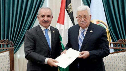 Mahmut Abbas, Filistin Başbakanı Muhammed Iştiyye'nin istifasını kabul etti - dunya