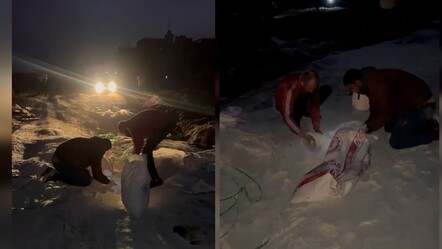 Gazze'de son durum!! Kahreden görüntüler: Filistinliler unu elleriyle topladı - gundem