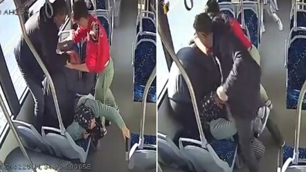 Okul müdürü ve oğlu, otobüste yaşlı çifti darbetti - gundem