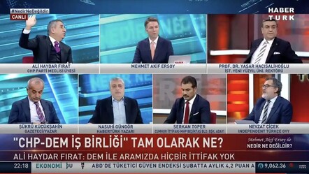 Canlı yayında 'CHP-DEM iş birliği' krizi: Alt yazıya sinirlenen CHP'li Ali Haydar Fırat programı terk etti - politika