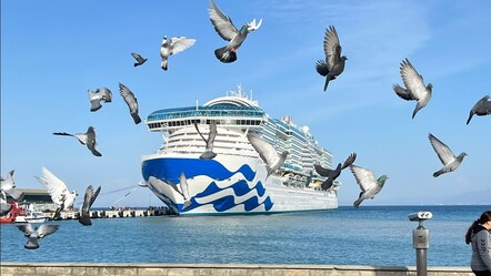 Dünyanın en büyük kruvaziyer gemisi Türkiye'ye ilk seferini yaptı - gundem