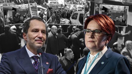 Akşener'in seçim çalışmasında arbede! İyi Parti ve YRP'liler arasında yumruklar havada uçuştu - politika