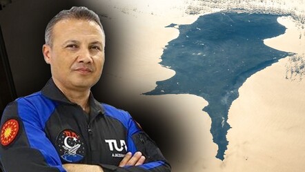 Alper Gezeravcı uzaydan çekilen KKTC fotoğrafını paylaştı!