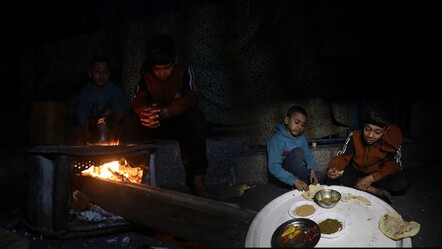Gazze'de son durum...İsrail'in kıtlığa sürüklediği Gazze'de Ramazan! Filistinli çocuk,