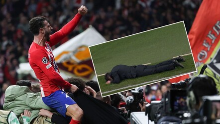 Şampiyonlar Ligi'nde tarihi gece! Atletico Madrid teknik direktörü Diego Simeone yere serildi - spor