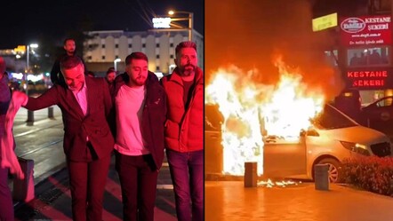 Başkan adayı halaya girdi, makam aracı cayır cayır yandı! - gundem