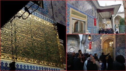 Herkesin önünden geçtiği o kitabede ne yazıyor? İşte Eyüp Sultan Türbesi'ndeki altın yaldızlı şiirin tercümesi - kultur-sanat