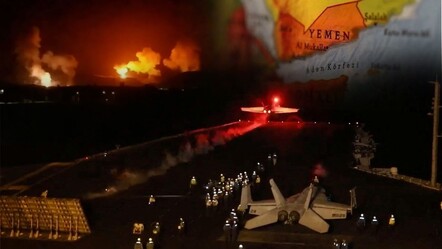 ABD ve İngiltere Yemen'de İran destekli hedefleri vurdu! - dunya