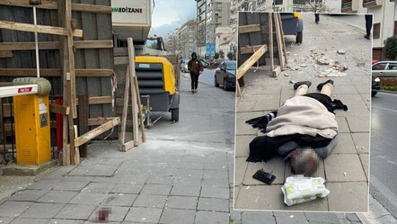 Bir anda kanlar içinde kaldı! Yaşlı adam kaldırımda yürürken hastanelik oldu - yasam