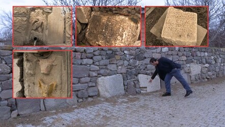 Bu gidişle arkeolog olacaklar! Önceden tarihi eserlerle duvar ören köylüler, şimdi topladıklarını müze alanına götürüyor - kultur-sanat