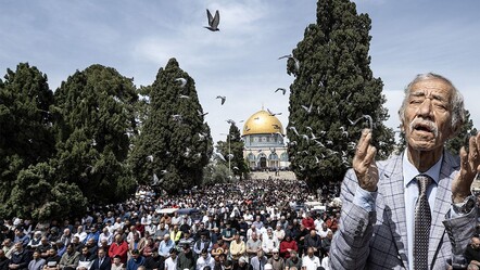 Mescid-i Aksa'da 125 bin secde! Cuma namazında gözyaşlarıyla dua ettiler - ramazan-haberleri