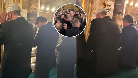 Cumhurbaşkanı Erdoğan seçim öncesi Murat Kurum ile Ayasofya Camii'nde namaz kıldı - politika