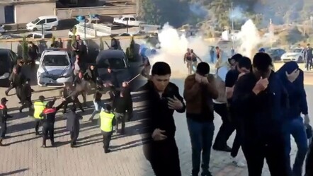 Husumetli aileler oy verme esnasında birbirine girdi: Taşlı, sopalı kavgaya biber gazlı müdahale - gundem