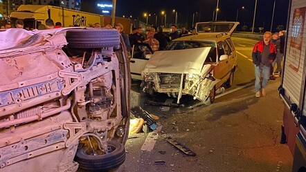 Rize'de iki otomobil kafa kafaya çarpıştı! Yaralılar var - yasam