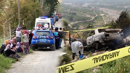 Mersin'de 2'si evde, biri araçta olmak üzere 3 kişi yanarak ölmüş halde bulundu - gundem