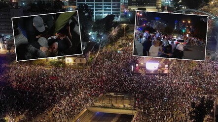 Tel Aviv yine karıştı! 100 binden fazla kişi sokaklara döküldü - dunya