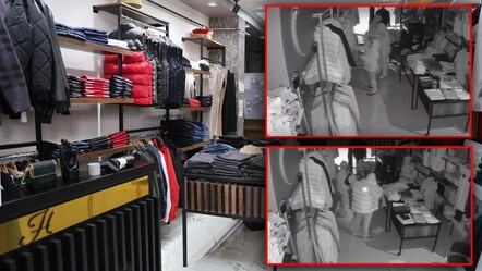 Müşteri kılığında hırsızlık kameralarda! Önce denediler, sonra çaldılar - gundem