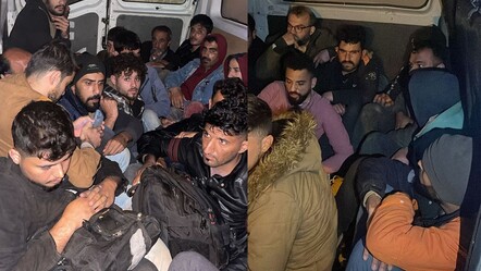 26 kaçak göçmeni tıka basa minibüse dolduran 2 organizatör tutuklandı - gundem