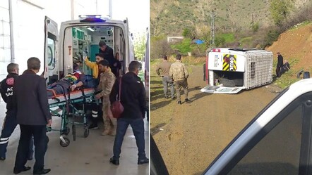 Bayram alışverişine giden köy servisi şarampole devrildi: 10 yaralı - gundem