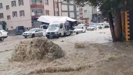 Malatya ve Hakkari'de sağanak yağış etkili oldu! Yollar göle döndü, evleri su bastı - gundem