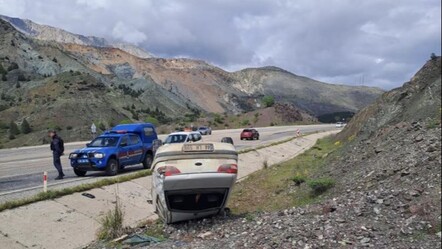 Malatya'da otomobil takla attı: 4 yaralı - gundem