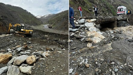 Sel, köyü ikiye böldü! Ekipler, hamile kadın için seferber oldu - gundem