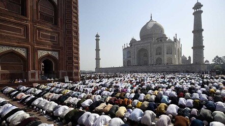 Şevval hilali geç görüldü, Tac Mahal’de tehirli bayram namazı - haberler